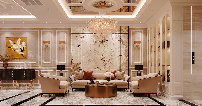 Thi Công Nội Thất Nhà Phố Đẳng Cấp 11 Phòng khách đẳng cấp