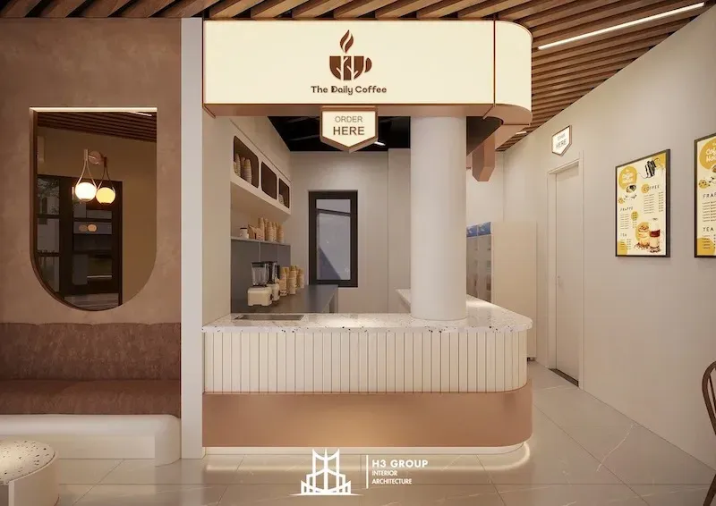Thi Công Quầy Bar Nhà Phố 15 Thi công quầy bar quán cafe