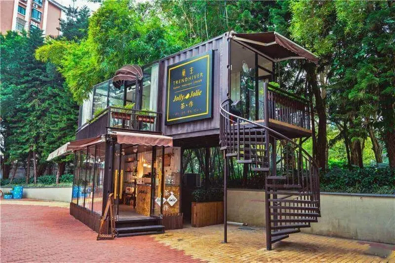 Không gian quán cafe container độc đáo