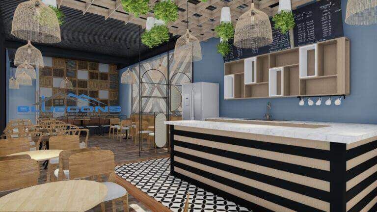 Thi Công Quán Cafe Tại Củ Chi 9 Thiết kế quán cafe đẹp Sai Gon Land tại Củ Chi