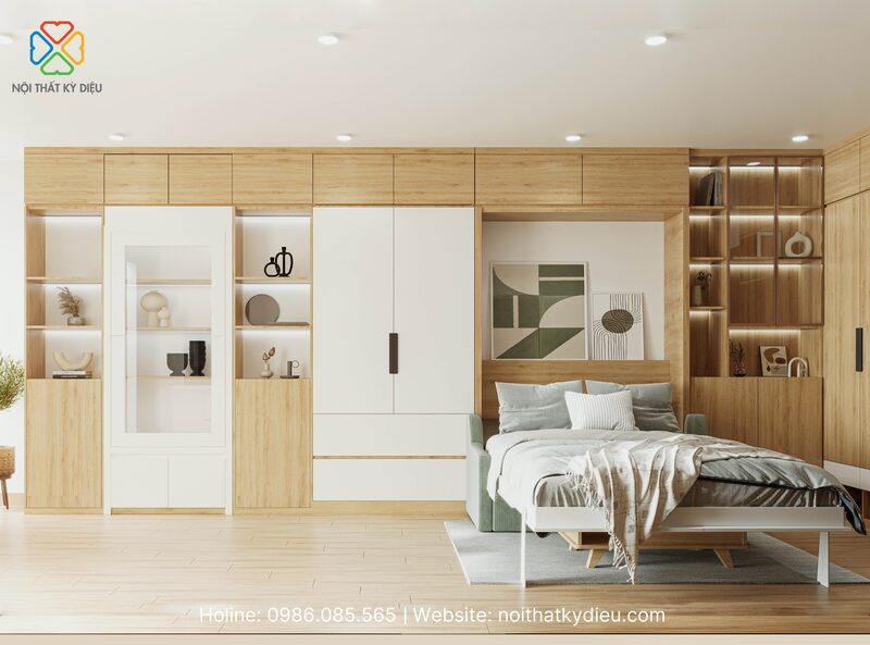 Tủ quần áo liền giường đa năng