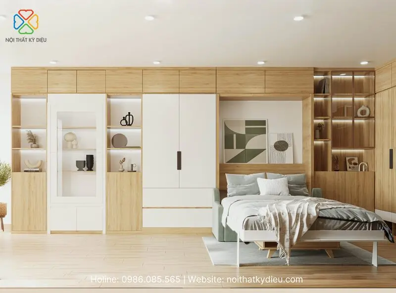 Tủ quần áo liền giường đa năng