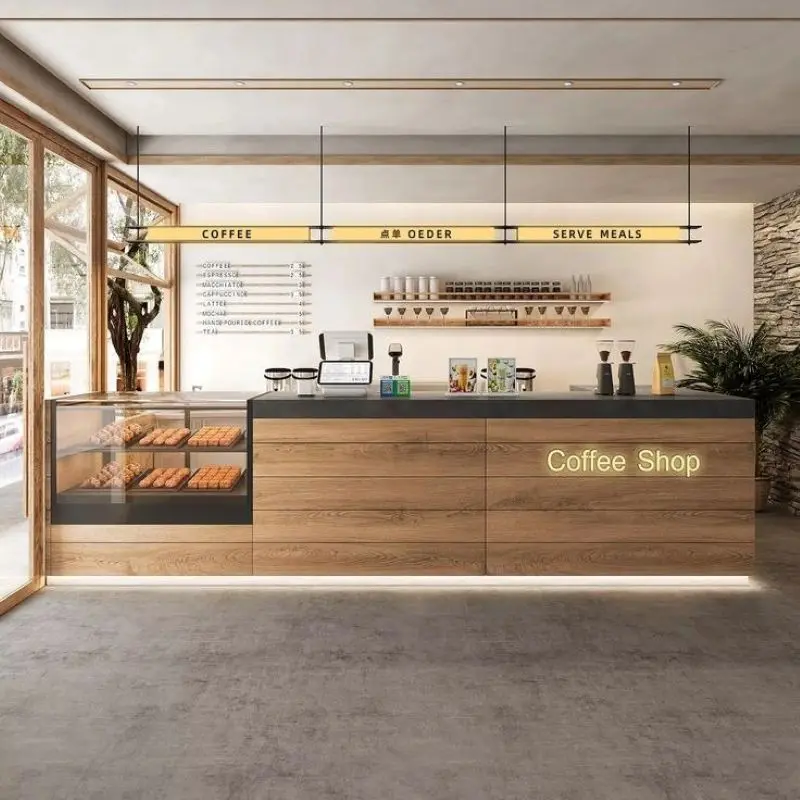 quầy bar cafe gỗ đẹp