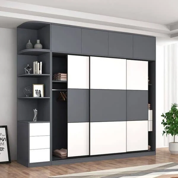 Tủ quần áo có kệ trang trí