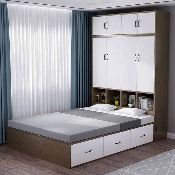 Tủ Quần Áo Có Kệ Trang Trí 11 Tủ quần áo kết hợp giường ngủ