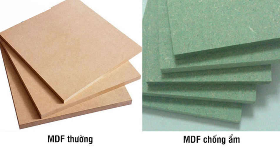 So sánh gỗ MDF thường và MDF chống ẩm