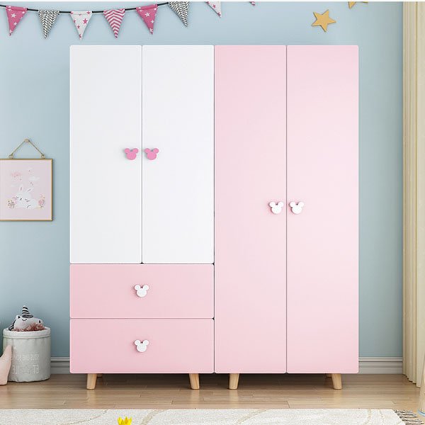 Tủ gỗ MDF 4 cánh 3 Tủ gỗ MDF 4 cánh đẹp