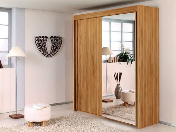 Tủ đựng quần áo có gương cửa lùa tinh tế