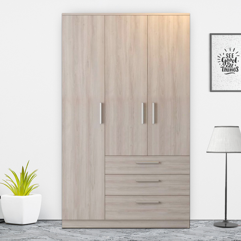 Tủ gỗ quần áo 2 buồng 3 Sự nhỏ gọn của tủ gỗ quần áo 2 buồng