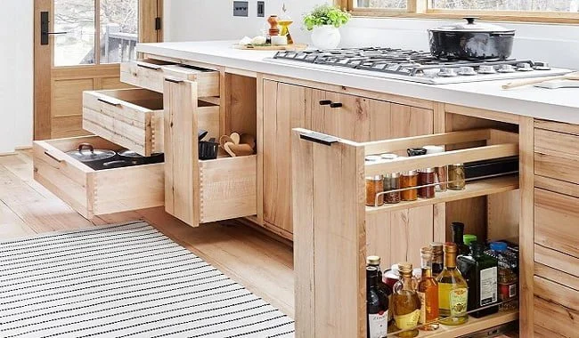 Cách bố trí các ngăn tủ bếp