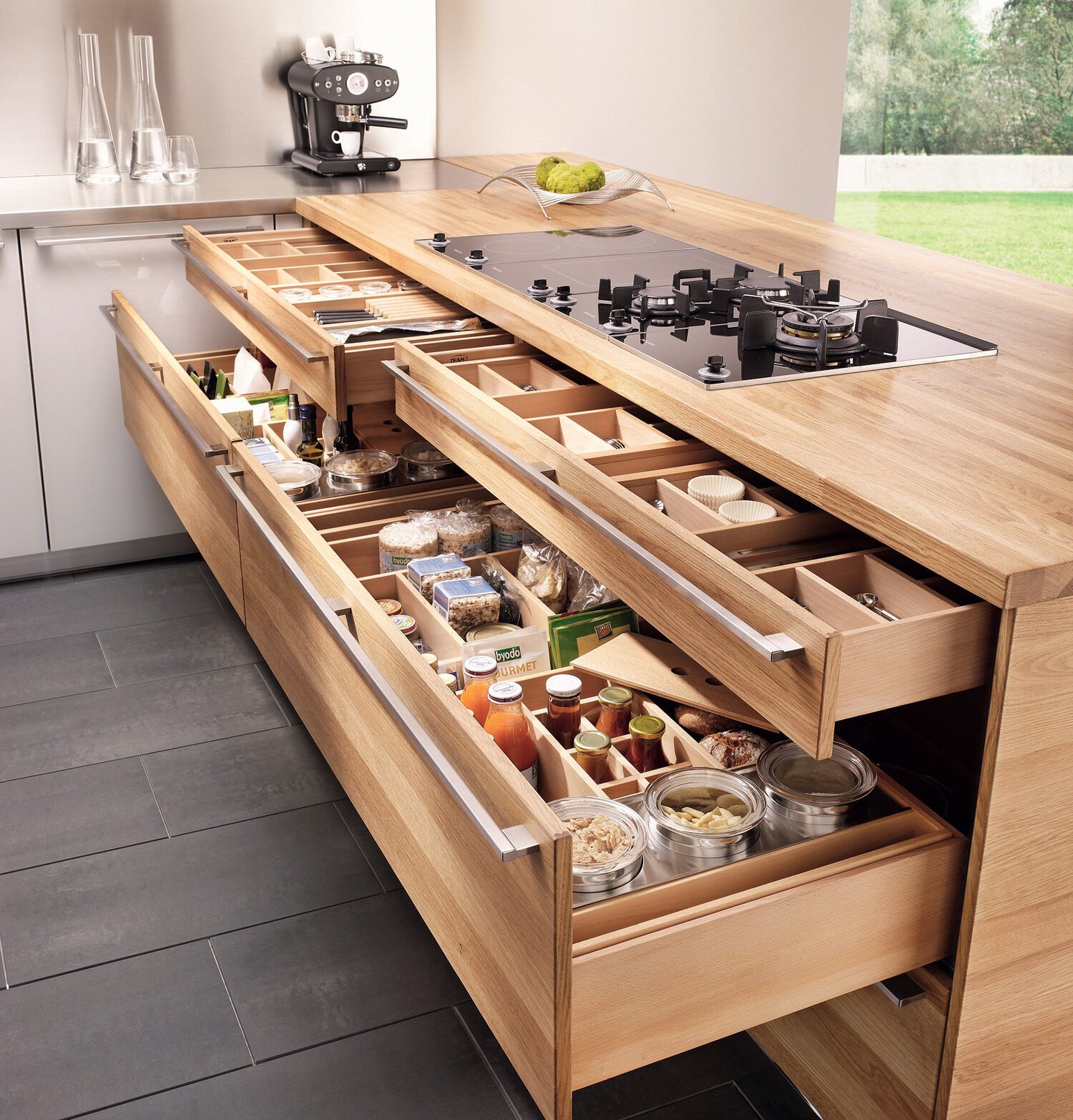 Tủ Bếp Chữ U 8 Nhiều ngăn tiện dụng