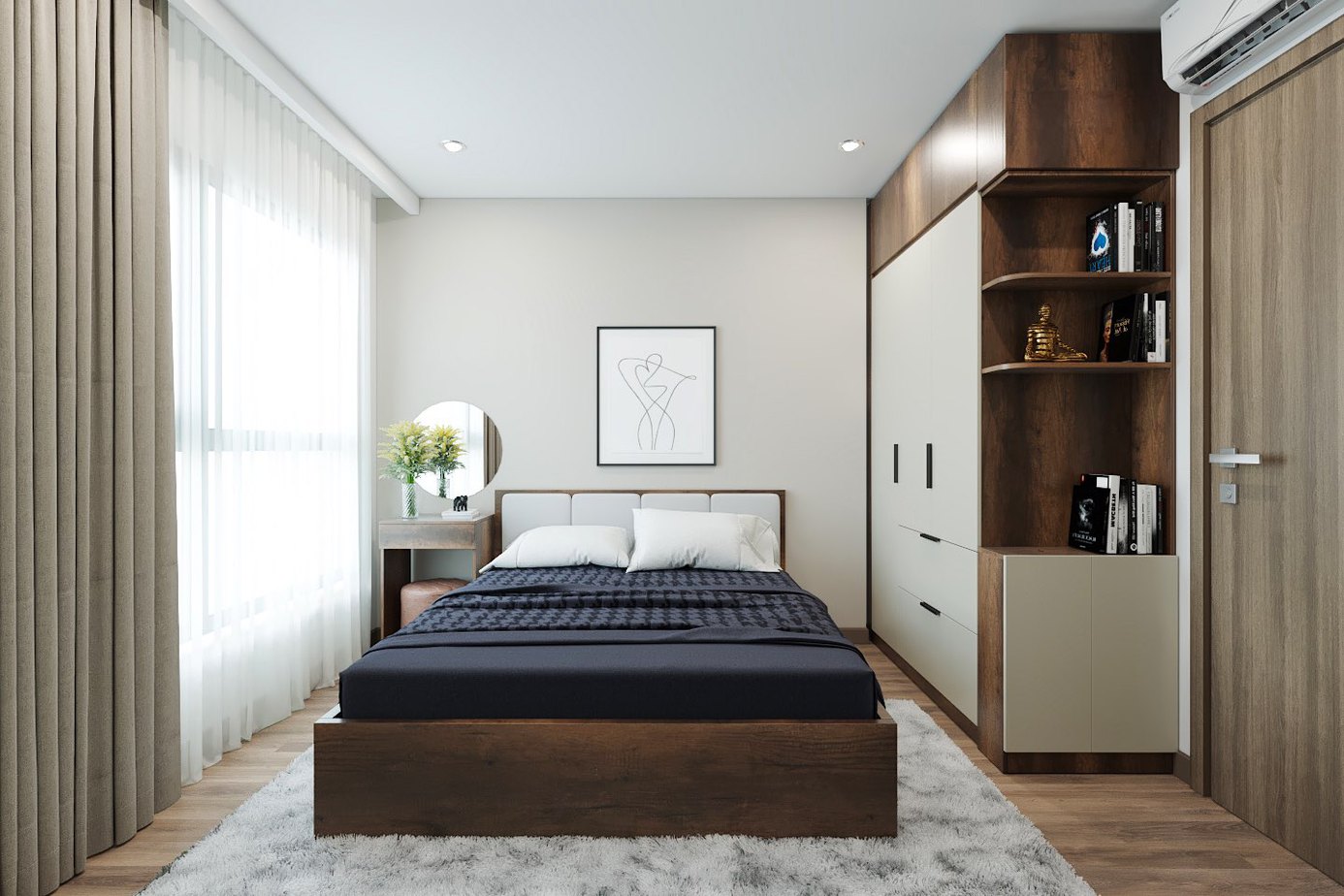 Tủ Quần Áo 3M 11 Tủ quần áo cao 3m theo hướng phong thủy