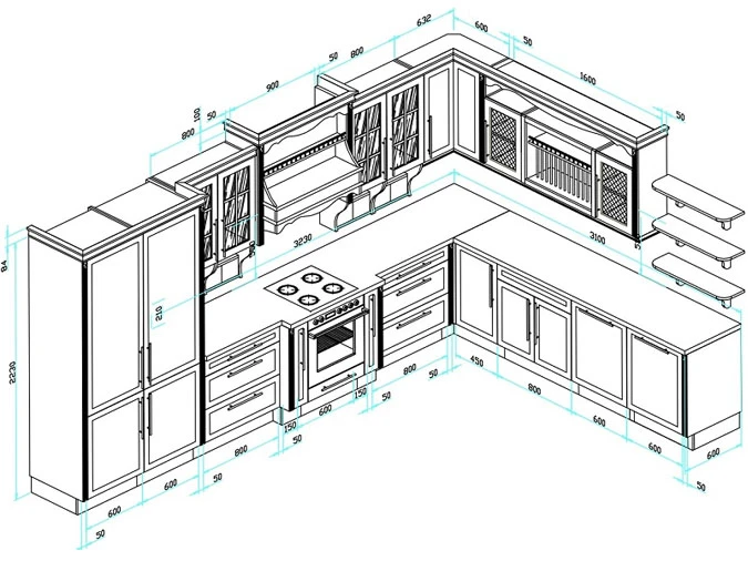 kich-thuoc-tu-bep-2 Kinh nghiệm làm tủ bếp