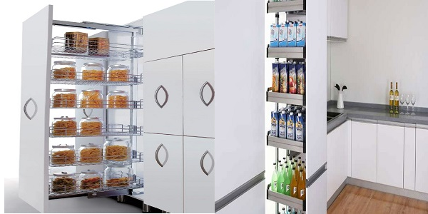 Tủ bếp thông minh bằng gỗ 9 Tủ kho tiện lợi