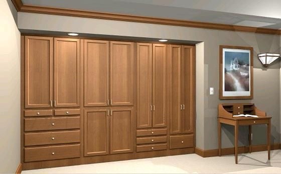 Tủ quần áo ốp tường 12 Tủ ốp tường nhiều cánh mở