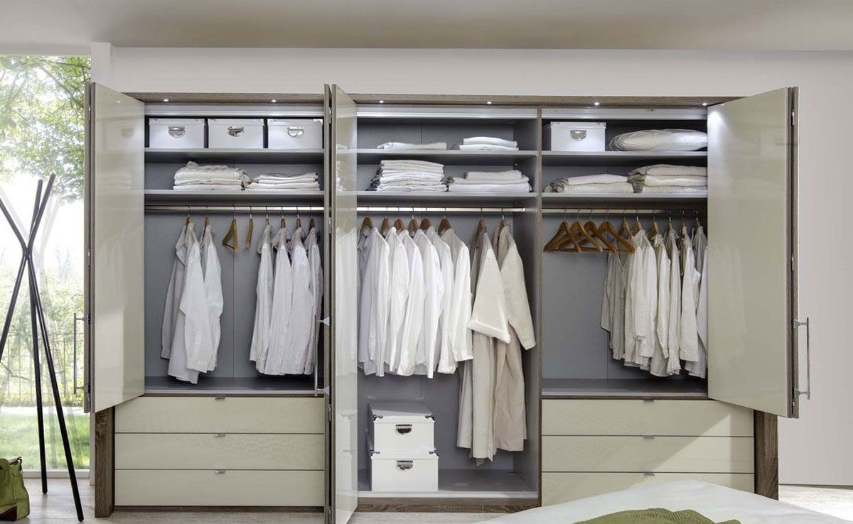 Tủ Quần Áo 6 Cánh 20 Chống ẩm mốc, chịu va đập vật lý tốt, kiểu dáng đẹp mắt.