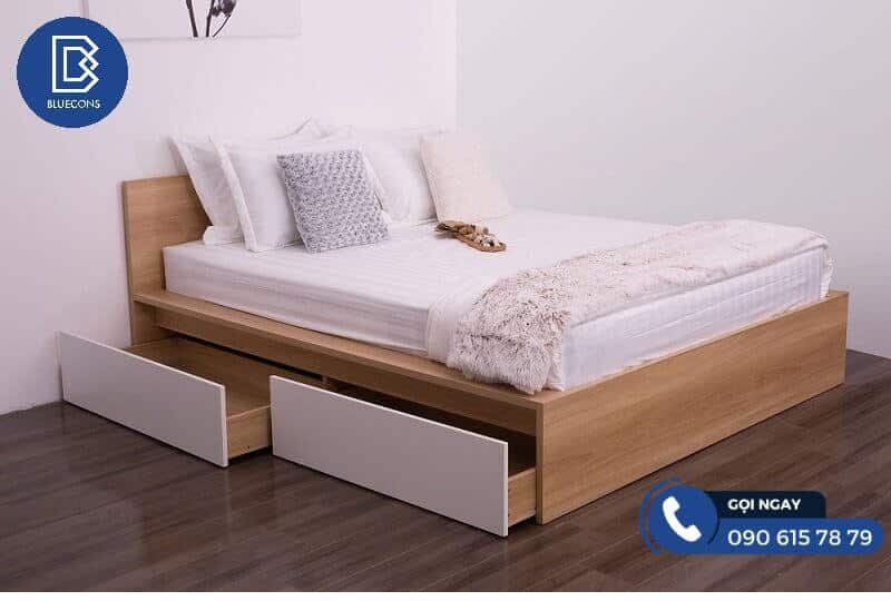 Giường ngủ gỗ công nghiệp tính thẩm mỹ cao