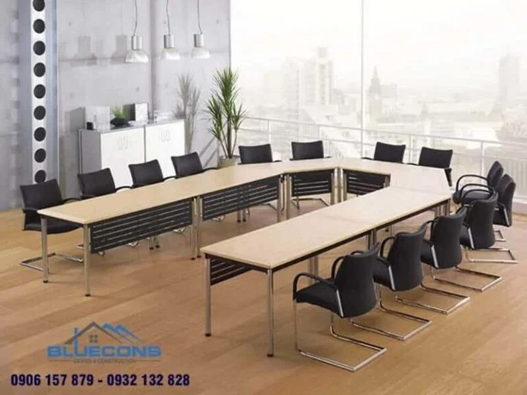 Bàn phòng họp hiện đại hình chữ U