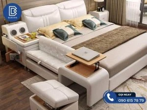 Giường ngủ gỗ màu trắng bán chạy nhất hiện nay 