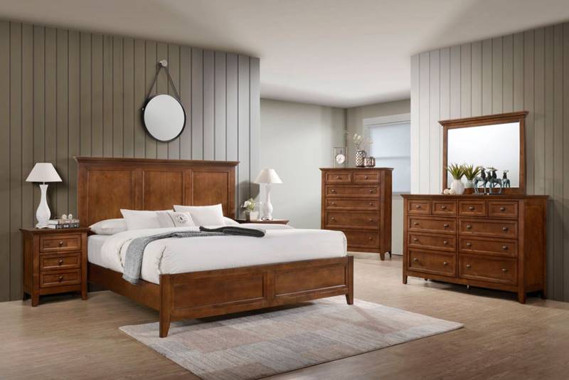 Mẫu giường gỗ xoan đào giúp phòng ngủ trở nên hiện đại và trang trọng hơn