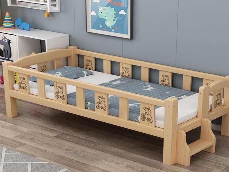 Giường gỗ ghép cho bé