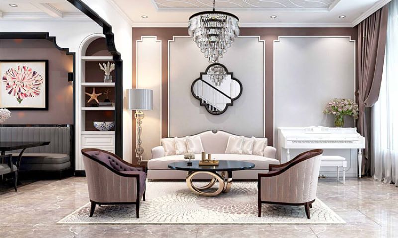Mẫu nội thất nhà phố cổ điển