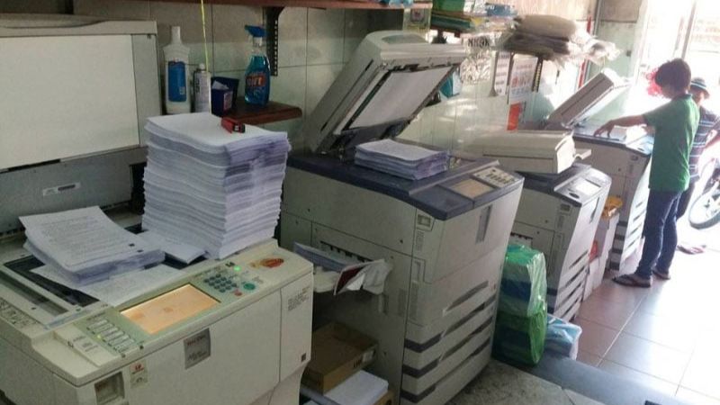 Thiết kế cửa hàng photocopy toát lên sự hiện đại
