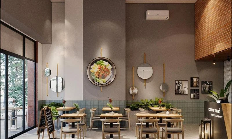 thiết kế quán cà phê văn phòng