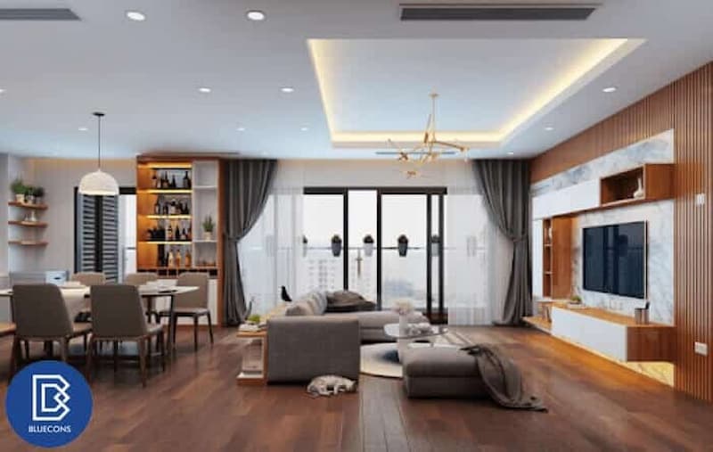 Top 1 Hình Ảnh Nội Thất Chung Cư Đẹp 7 Không gian mở rộng thoáng