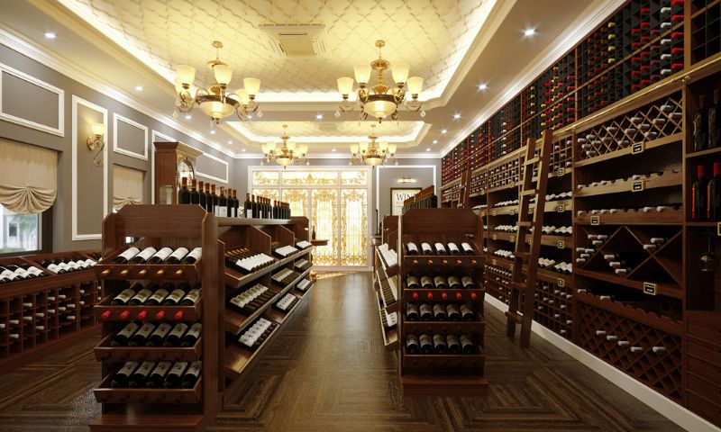 Mẫu thiết kế cửa hàng rượu vang hiện đại nhất