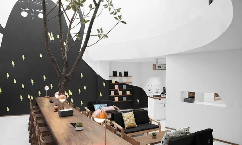 thiết kế 3d quán cafe