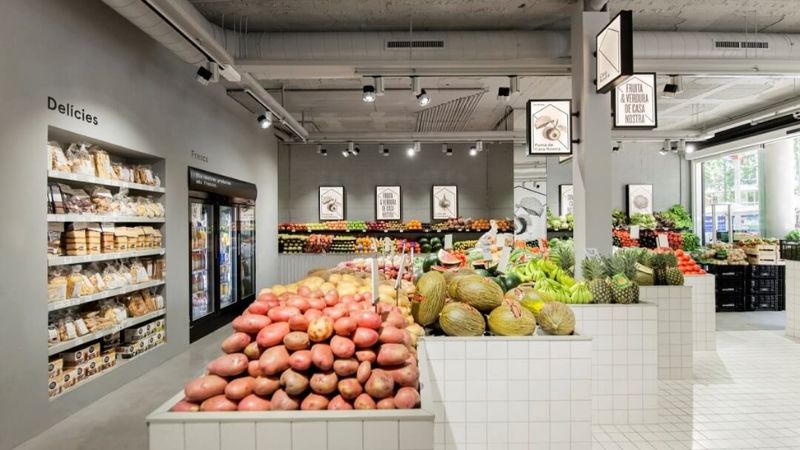 Thiết kế cửa hàng bán trái cây theo không gian mở