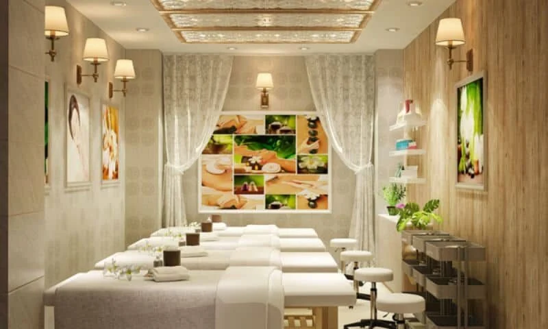 thiết kế cửa hàng phun xăm
