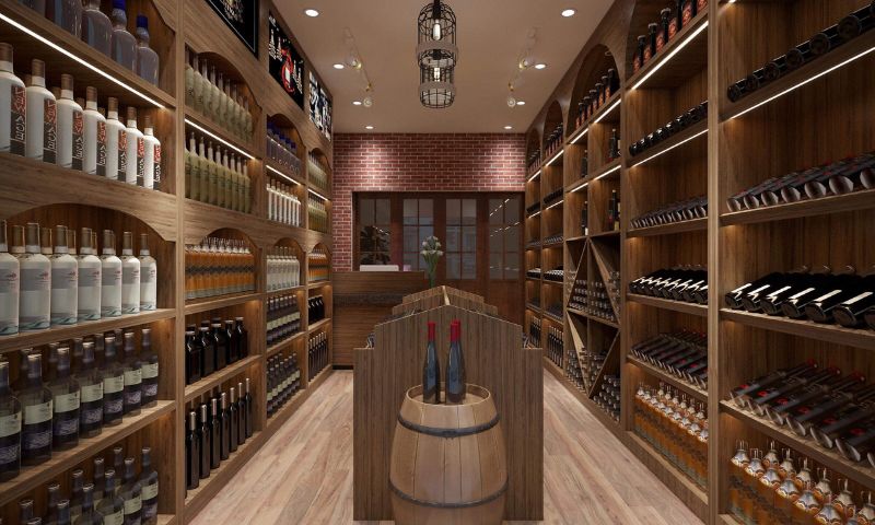 Thiết kế cửa hàng rượu vang có nhiều lợi ích