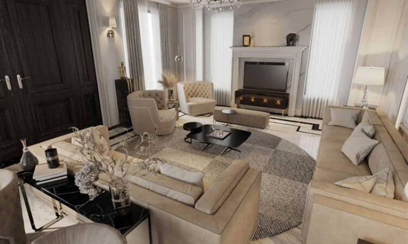 Thiết kế nội thất nhà phố Luxury