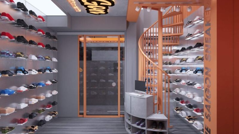 Thiết kế shop giày sneaker