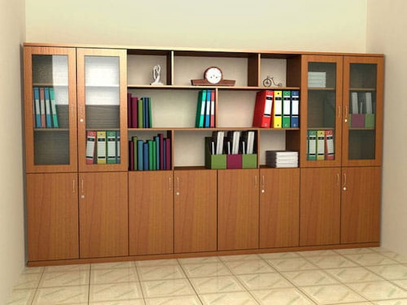 Tủ đựng tài liệu văn phòng bằng gỗ công nghiệp 