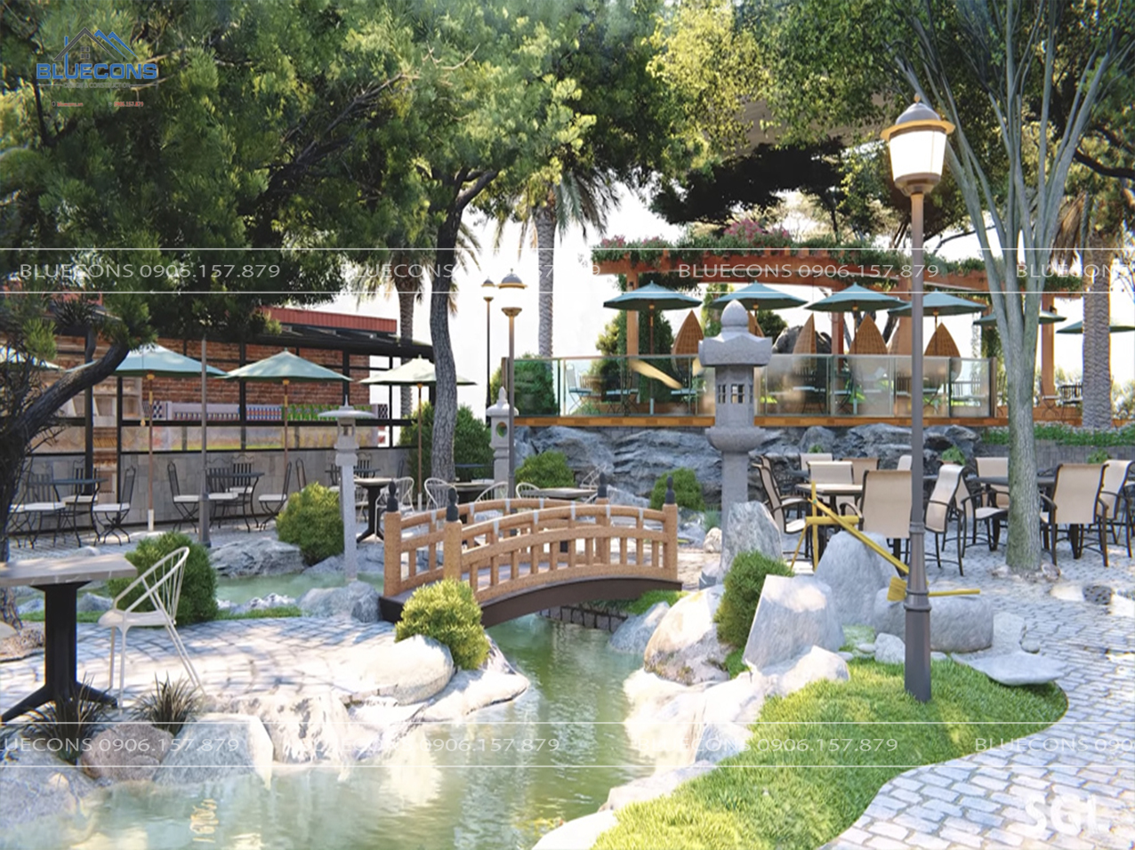 16-1 THIẾT KẾ QUÁN CAFE SÂN VƯỜN