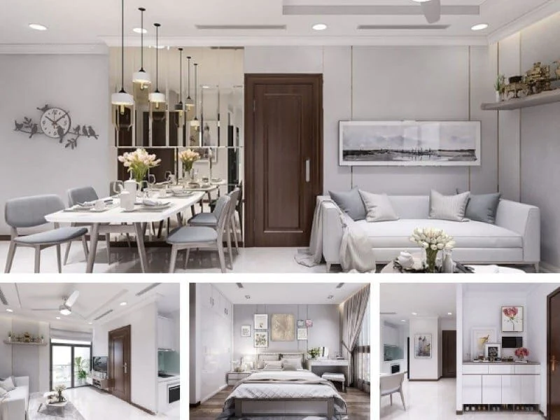 thiết kế nhà chung cư đẹp 80m2