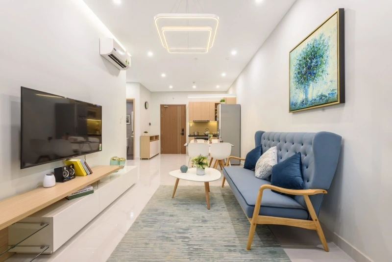 Son-tuong-mau-sang-giup-khong-gian-rong-mo Thiết Kế Căn Hộ Nhỏ 50m2