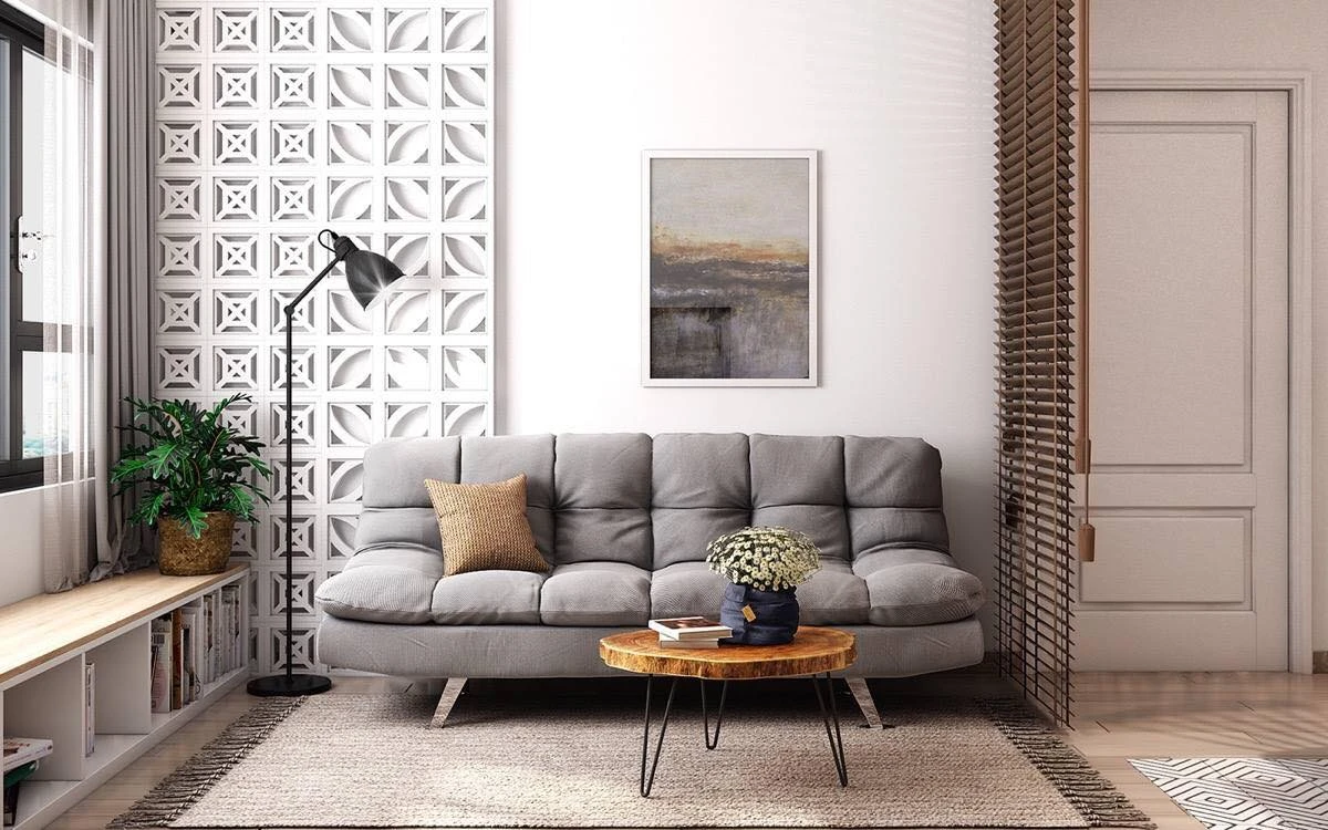 Thiet-ke-phong-khach-can-ho-50m2 Cách Bố Trí Căn Hộ 50m2