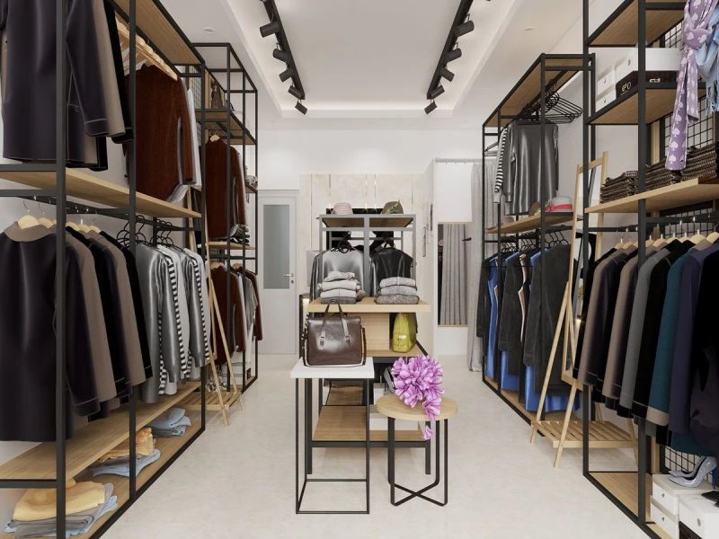 bo-tri-khong-gian-hop-ly Thiết Kế Shop Quần Áo Nam Nhỏ Đẹp