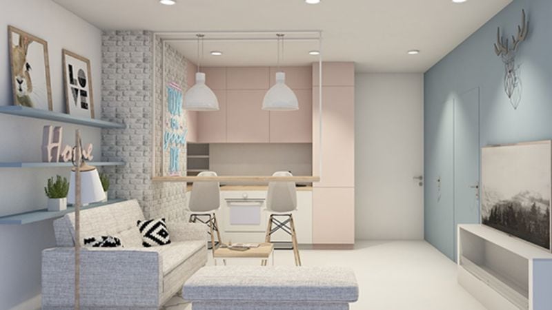 Thiết Kế Căn Hộ Studio 35m2 2 Thiết Kế Căn Hộ Studio 35m2
