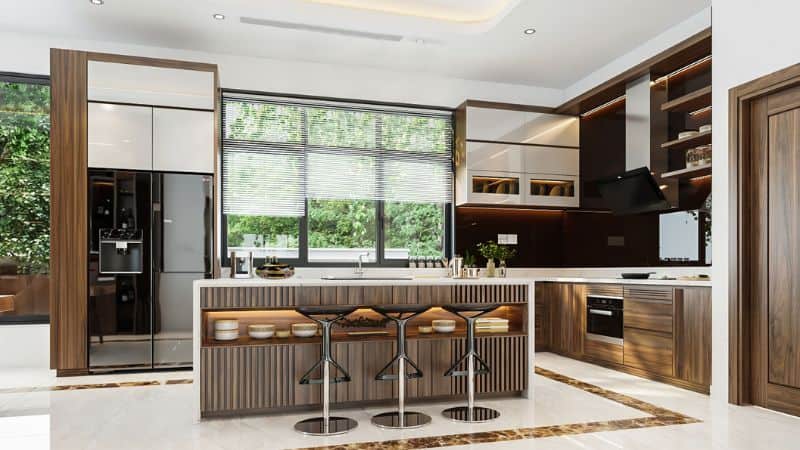 Thiết Kế Bếp Chung Cư Hiện Đại 6 thiết kế bếp chung cư hiện đại