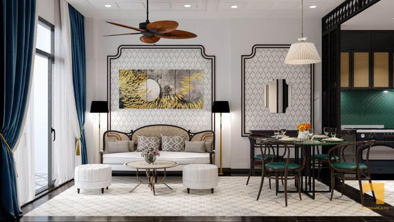 Mẫu Thiết Kế Chung Cư Phong Cách Indochine 2 Mẫu Thiết Kế Chung Cư Phong Cách Indochine