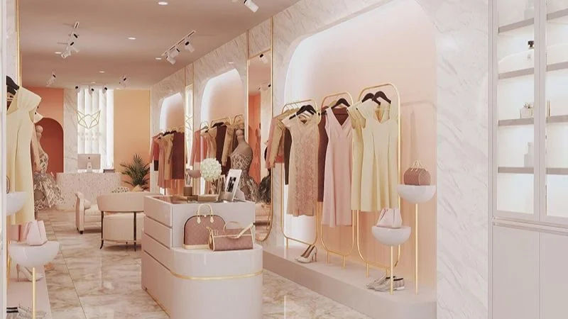 thiết kế shop thời trang nữ nhỏ đẹp