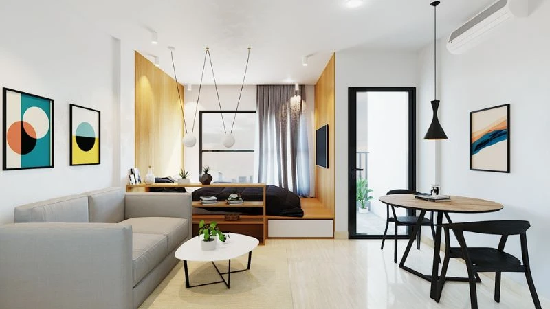 thiet-ke-can-ho-studio-35m2-phong-cach-hien-dai Thiết Kế Căn Hộ Studio 35m2