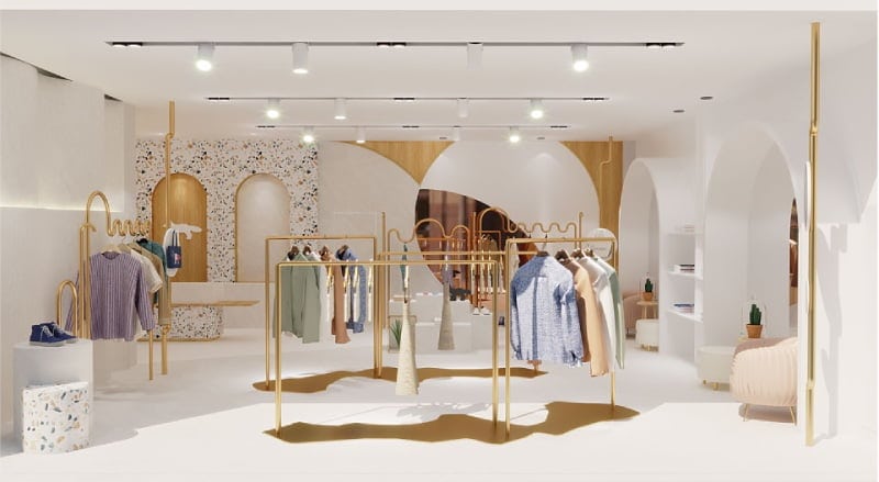 Các Mẫu Thiết Kế Shop Quần Áo Nữ Đẹp 5 thiet ke sang trong
