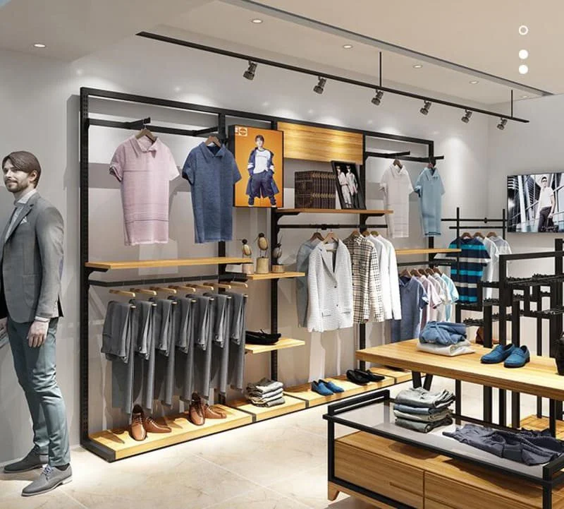 Thiết kế shop quần áo nam nhỏ đẹp