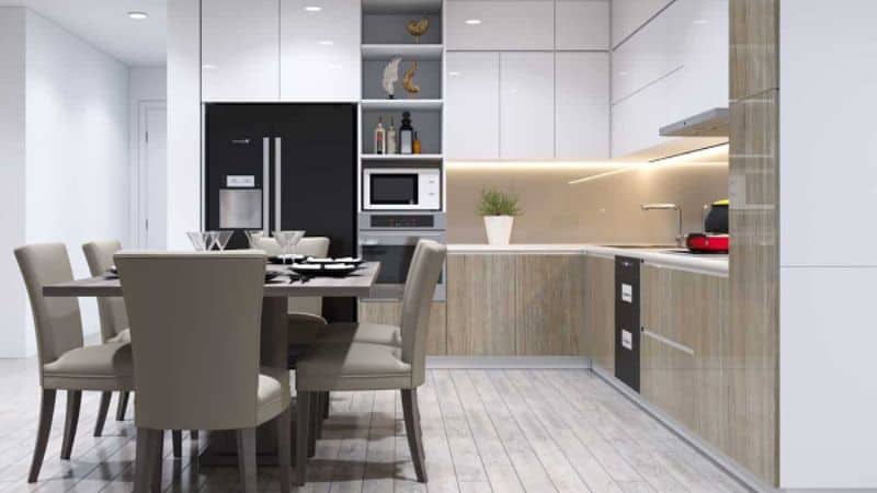 Thiết Kế Bếp Chung Cư Hiện Đại 3 Thiết Kế Bếp Chung Cư Hiện Đại